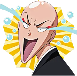 🤣 Anime, Manga, Glatze, Lustig, Comic telegram sticker