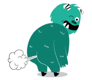 Aye & Green Monster @tikelmu telegram stickers