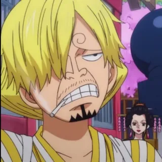 🏴‍☠️ Sanji One Piece Аниме, Мультфильм, Санджи, Ван Пис telegram sticker
