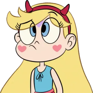 🙄 Star Butterfly Star vs. the Forces of Evil การ์ตูน, เศร้า, ผิดหวัง, ทีวี, ดารา telegram sticker