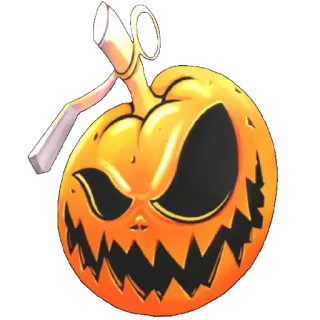 😄 halloween, kürbis, granate, gefährlich, gruselig, explosion telegram sticker