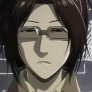 🦦 Hange Zoe Attack on Titan Anime, Manga, L'Attaque des Titans, Hange Zoe, Lunettes telegram sticker