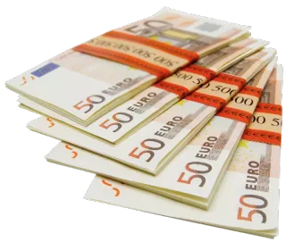 💵 50 EURO uang, euro, mata uang, keuangan, kekayaan telegram sticker