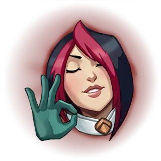 👌 ok sign, gesture, character, woman telegram sticker