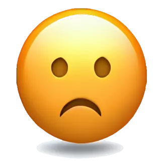 🥑 emoji, triste, faccia, infelice telegram sticker