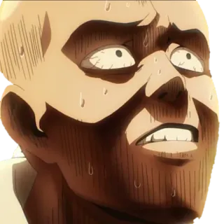 😳 злой, потеющий, аниме, интенсивный, в стрессе telegram sticker