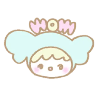 🤩 Momi น่ารัก, การ์ตูน, เด็ก, คาวาอิ, ตัวละคร, Momi telegram sticker