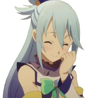 ☺️ Aqua Konosuba Anime, Lucu, Waifu, Gadis Anime, Aqua, Konosuba telegram sticker