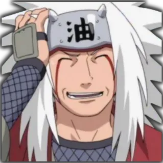 😄 Jiraiya Naruto 油 애니메이션, 나루토, 지라이야, 스티커, 만화 telegram sticker