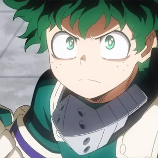 💚 Izuku Midoriya My Hero Academia My Hero Academia, Izuku Midoriya, Deku, Anime, Manga, Pahlawan telegram sticker