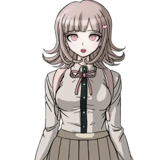 🤨 Chiaki Nanami Danganronpa anime, video game, danganronpa, chiaki nanami telegram sticker