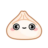 🥳 raviolo, cibo, kawaii, carino, cucina asiatica telegram sticker
