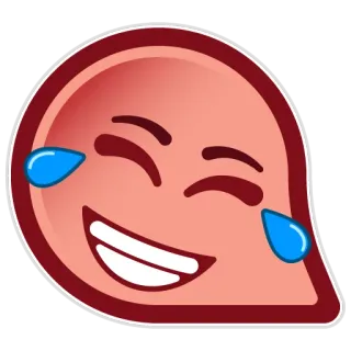 😂 emoji, tertawa, menangis, bahagia, air mata, kebahagiaan, lucu, emosional, ekspresi telegram sticker