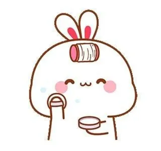 🍼 Dibujo animado, Conejo, Lindo, Animal, Kawaii telegram sticker