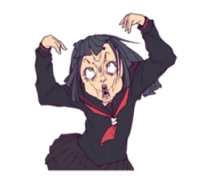 👻 Animé, Dessin animé, Manga, Drôle, Visage whatsapp sticker