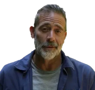 😉 Negan The Walking Dead Negan, The Walking Dead, zombie, vilão, apocalipse telegram sticker