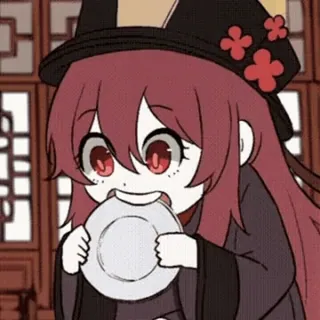 😬 Hu Tao Genshin Impact telegram sticker