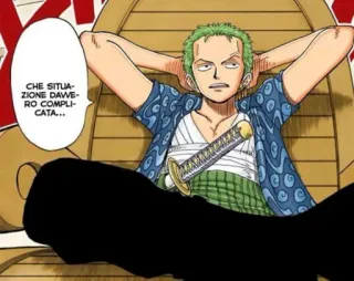 😕 Zoro One Piece CHE SITUAZIONE DAVVERO COMPLICATA... Zoro, One Piece, Anime, Manga telegram sticker