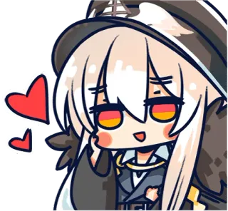 💕 Anime, Chibi, Süß, Herzen, Liebe, Manga whatsapp sticker