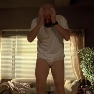 🧪 Walter White Breaking Bad breaking bad, walter white, underwear, tv show, bald, meth telegram sticker