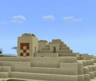 🏜 minecraft, gurun, piramida, video game, pasir, balok telegram sticker