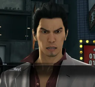 😧 Kazuma Kiryu Yakuza ...Hey! videogioco, kazuma kiryu, arrabbiato, yakuza, uomo telegram sticker