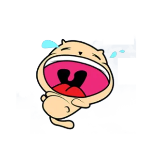 😂 dessin animé, pleurer, émotionnel, larmes, triste whatsapp sticker