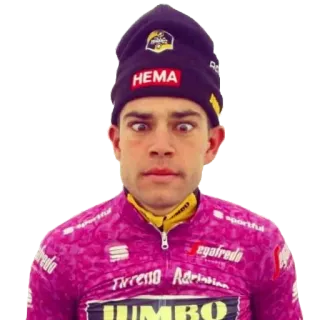 🤪 HEMA ciclista, sport, atleta, HEMA, Jumbo-Visma, berretto telegram sticker