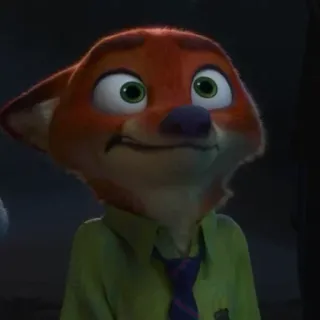 📍 Nick Wilde Zootopia ニック・ワイルド, ズートピア, キツネ, アニメ, ディズニー telegram sticker