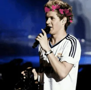 🥀 Niall Horan musician, singer, heart crown, Niall Horan, One Direction telegram sticker