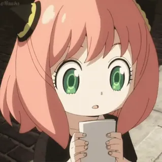 🔴 Anya Forger Spy x Family anime, anya forger, spy x family, cute, character, cartoon telegram sticker