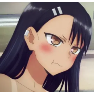 😤 Nagatoro Don't Toy with Me, Miss Nagatoro Anime, Nagatoro, Pest me niet, Nagatoro, Waifu, Cartoon telegram sticker