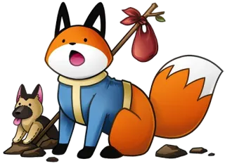 Stupid Fox by @Juliette_stickers telegram stickers