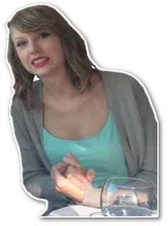 😬 Taylor Swift chanteur, auteur-compositeur, pop star, célébrité, femme, personne telegram sticker