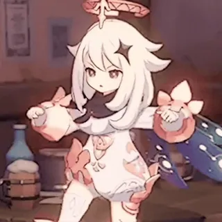 🍥 Paimon Genshin Impact 动漫, 电子游戏, 可爱, 幻想, 派蒙 whatsapp sticker
