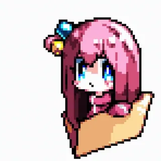 😣 Pixel art, Anime, Słodkie, Manga, Kawaii, Naklejka telegram sticker