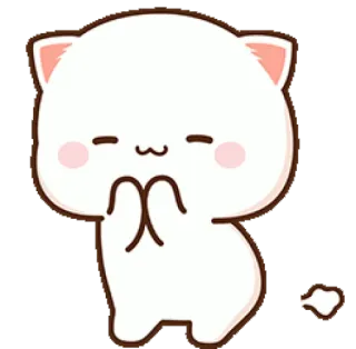 💨 Katze, süß, Tier, betteln, flehen, kawaii telegram sticker