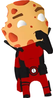😕 cartoon, personage, rood pak, kaas, grappig, pose, mascotte telegram sticker