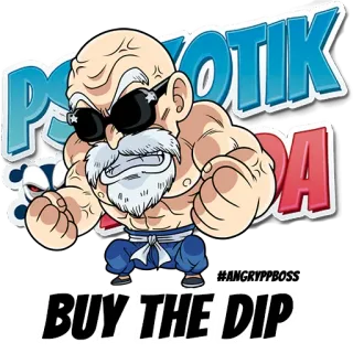🔥 PSYKOTIK PANDA psyko panda, trading, meme, cryptocurrency, buy the dip whatsapp sticker