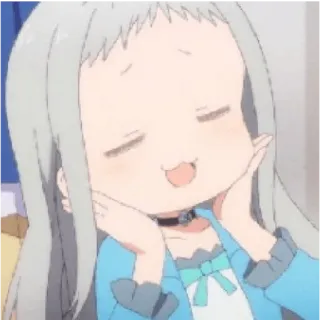 😁 cute, anime, girl, child, expression telegram sticker