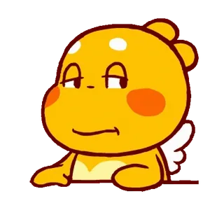 ๐ kuning, karakter, kartun, lucu, animasi, jenaka, ekspresi telegram sticker