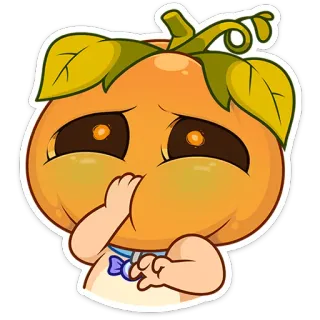 🎃 かぼちゃ, かわいい, ステッカー, 漫画, オレンジ, ハロウィン telegram sticker