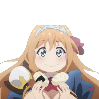 😋 Garota anime, Anime, Princesa, Comida, Fofo telegram sticker