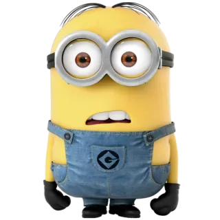 😐 Minion cartoon, animated, funny, cute, character telegram sticker