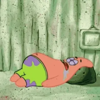 🍦 Patrick Star SpongeBob SquarePants patrick, étoile de mer, dessin animé, spongebob, allongé telegram sticker