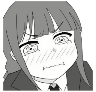 😭 anime, girl, crying, manga, upset telegram sticker