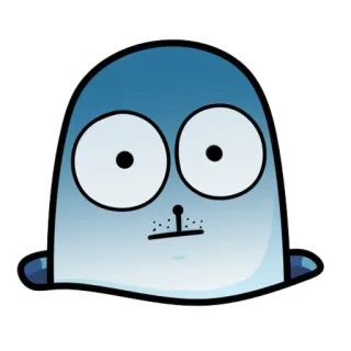 😳 тюлень, животное, мультфильм, милый, морское существо, млекопитающее telegram sticker