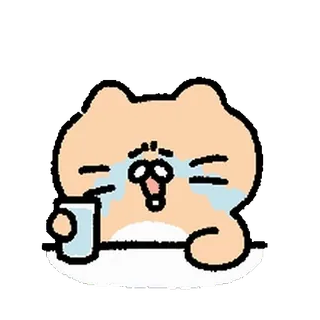 🥚 gato, llorando, lágrimas, triste, emoción, dibujos animados, personaje telegram sticker