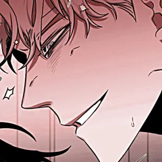 🍾 anime, manga, smirk, smiling, handsome, man telegram sticker