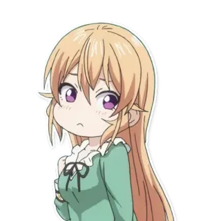 😳 Anime Mädchen, Chibi, Süß, Illustration, Charakter, Manga telegram sticker